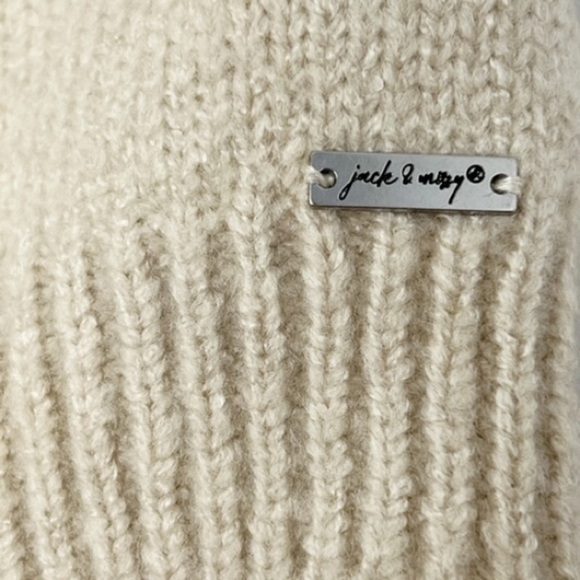Jack & Missy Women's Beige Knit Pom Hat - Picture 3 of 6
